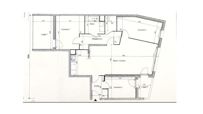 Appartement - 92 m² - 4 pièces