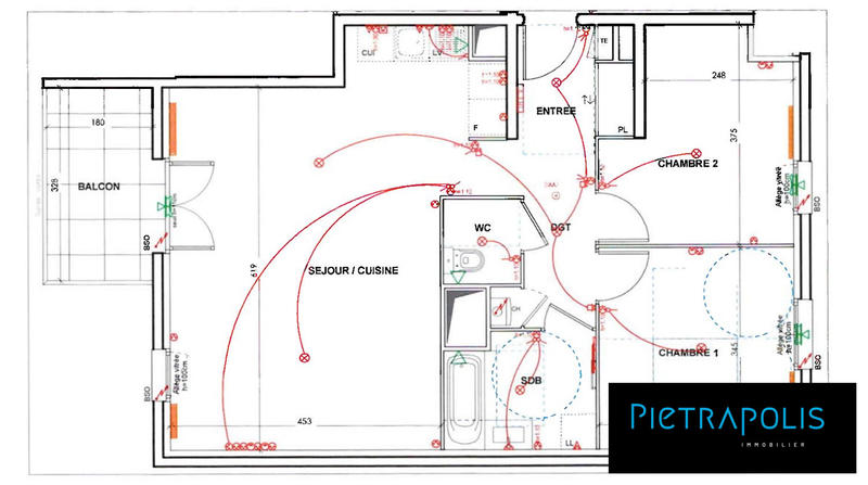 Appartement - 70 m² - 3 pièces