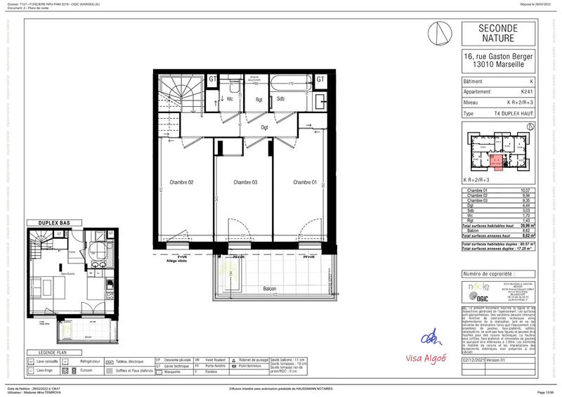Appartement - 80 m² - 4 pièces