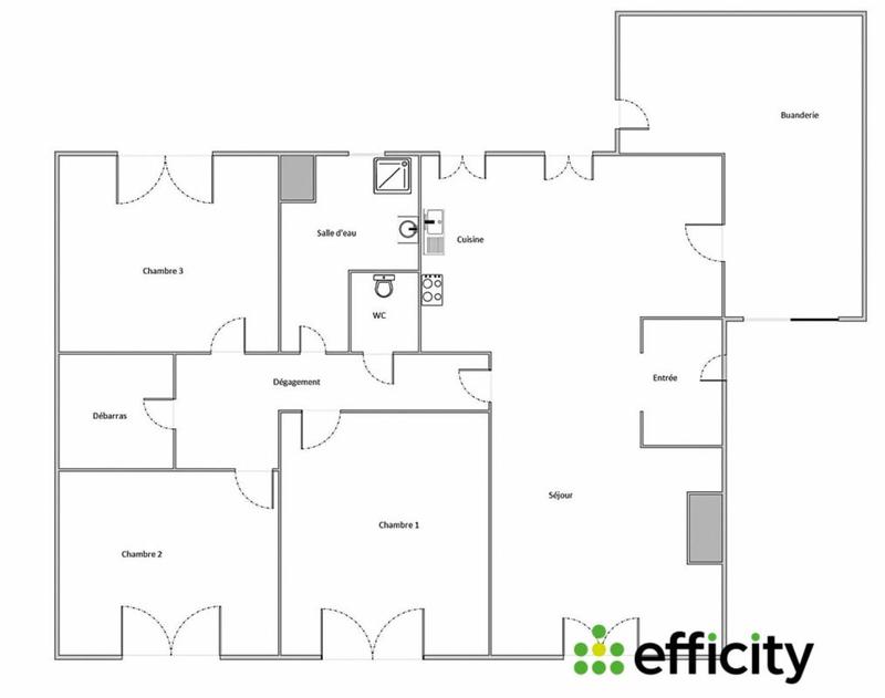 Pavillon - 100 m² - 5 pièces