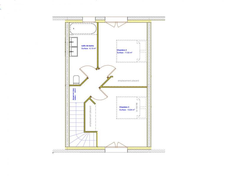 Maison - 85 m² - 4 pièces