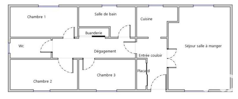 Maison - 95 m² - 4 pièces
