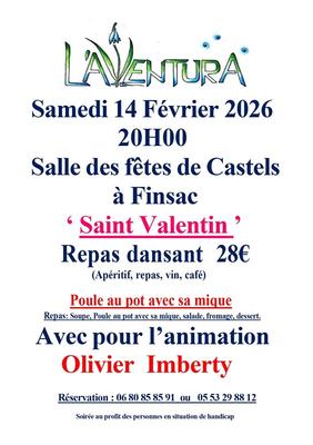L'Aventura : Repas dansant de la Saint Valentin