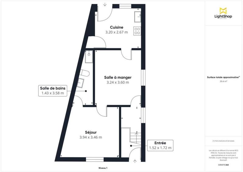 Maison - 77 m² - 3 pièces