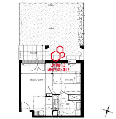 Appartement - 39 m² - 2 pièces