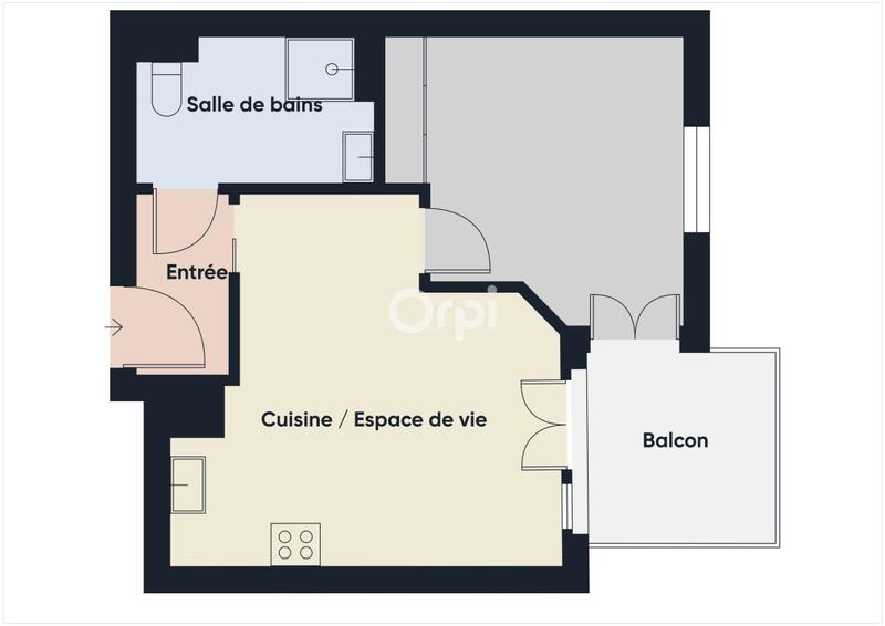 Appartement - 38 m² - 2 pièces
