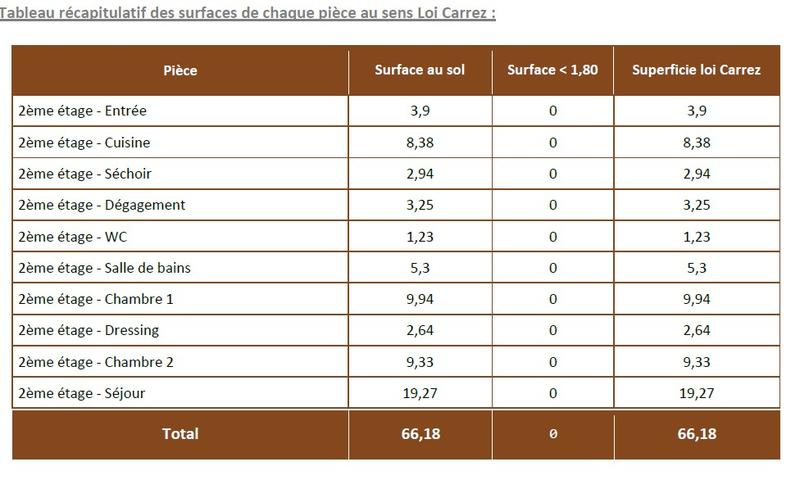 Appartement ancien - 66 m² - 3 pièces