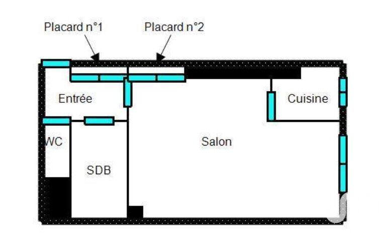 Appartement - 39 m² - 1 pièce