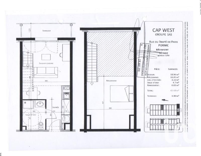Duplex - 40 m² - 2 pièces