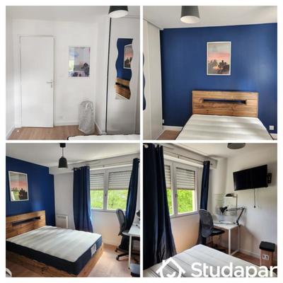 Chambre - 9 m² - 1 pièce