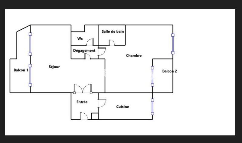 Appartement - 75 m² - 3 pièces