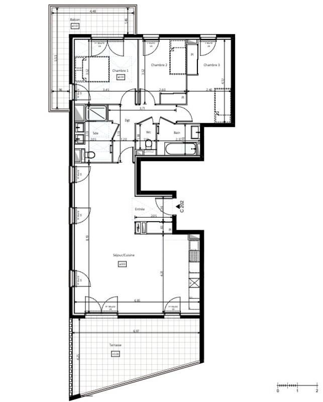 Appartement - 95 m² - 4 pièces
