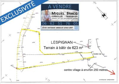 Terrain constructible - 623 m²