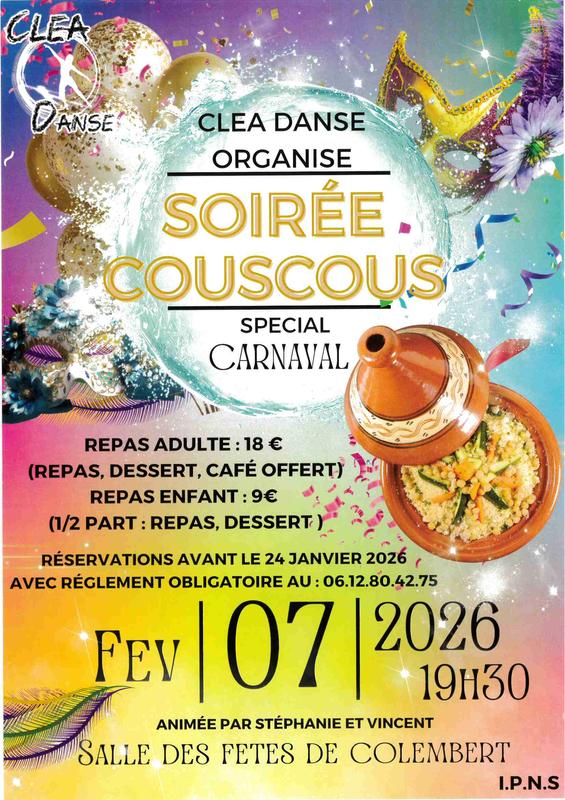 Soirée Couscous Cléa Danse