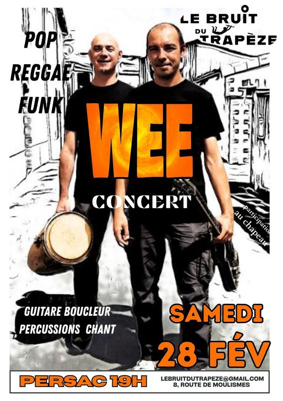 Wee en concert pop raggae funk