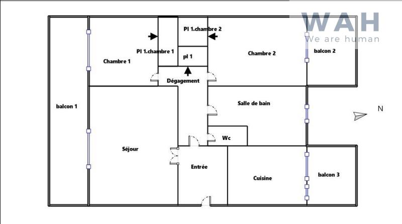 Appartement - 68 m² - 4 pièces