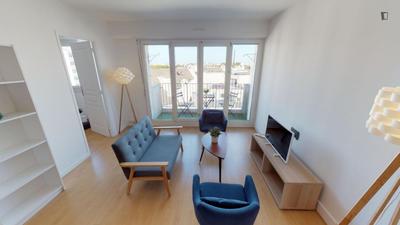 Chambre - 12 m² - 3 pièces