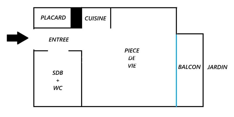 Appartement - 30 m² - 1 pièce