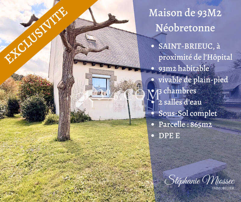 Maison - 96 m² - 4 pièces