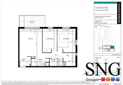 Appartement - 60 m² - 3 pièces