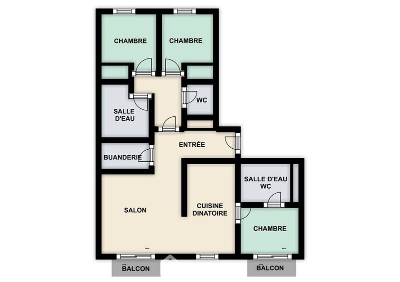 Appartement - 129 m² - 4 pièces