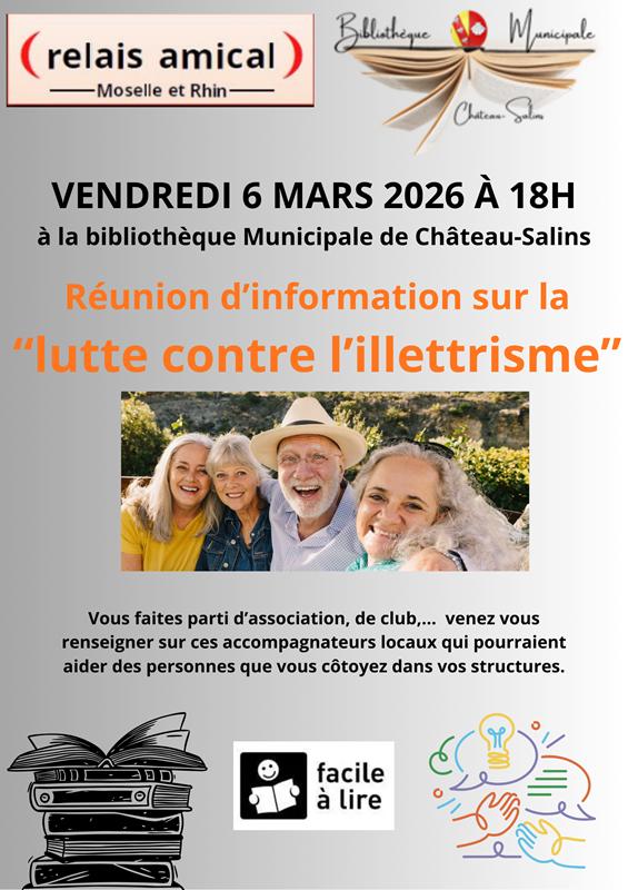Réunion d'information de lutte contre l'illettrisme