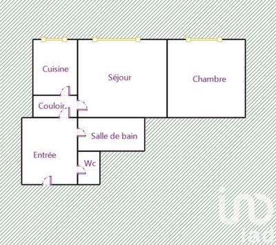 Appartement - 44 m² - 2 pièces