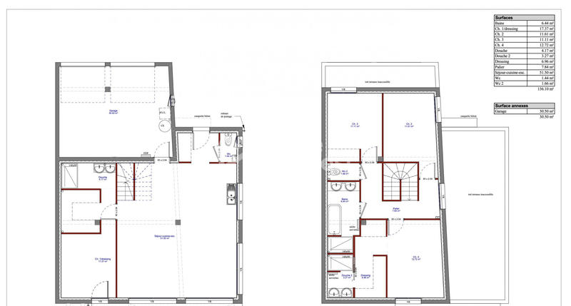 Maison contemporaine - 136 m² - 5 pièces