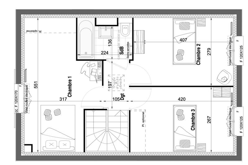 Maison - 86 m² - 4 pièces