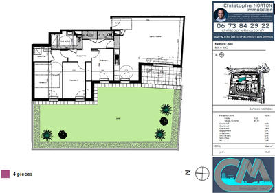 Appartement - 98 m² - 4 pièces