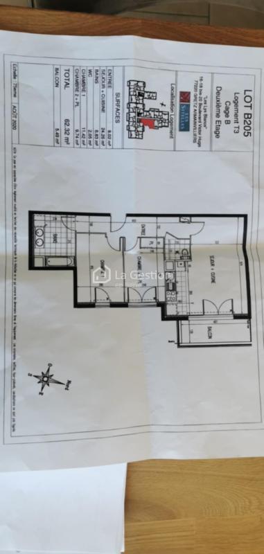 Appartement - 65 m² - 3 pièces