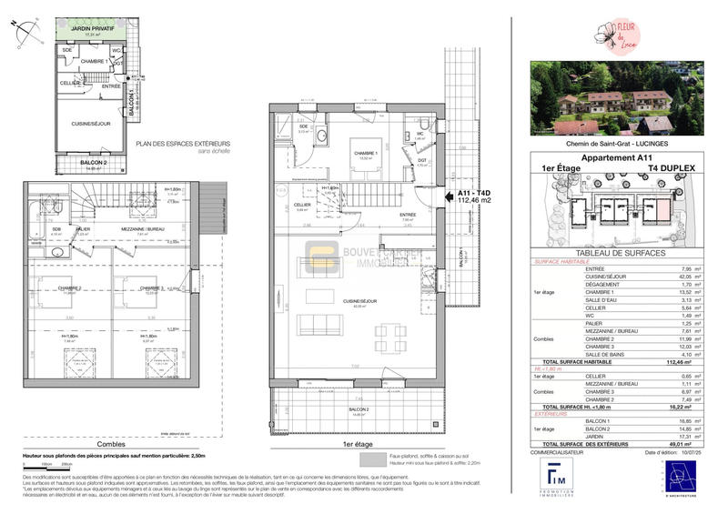 Appartement - 112 m² - 4 pièces