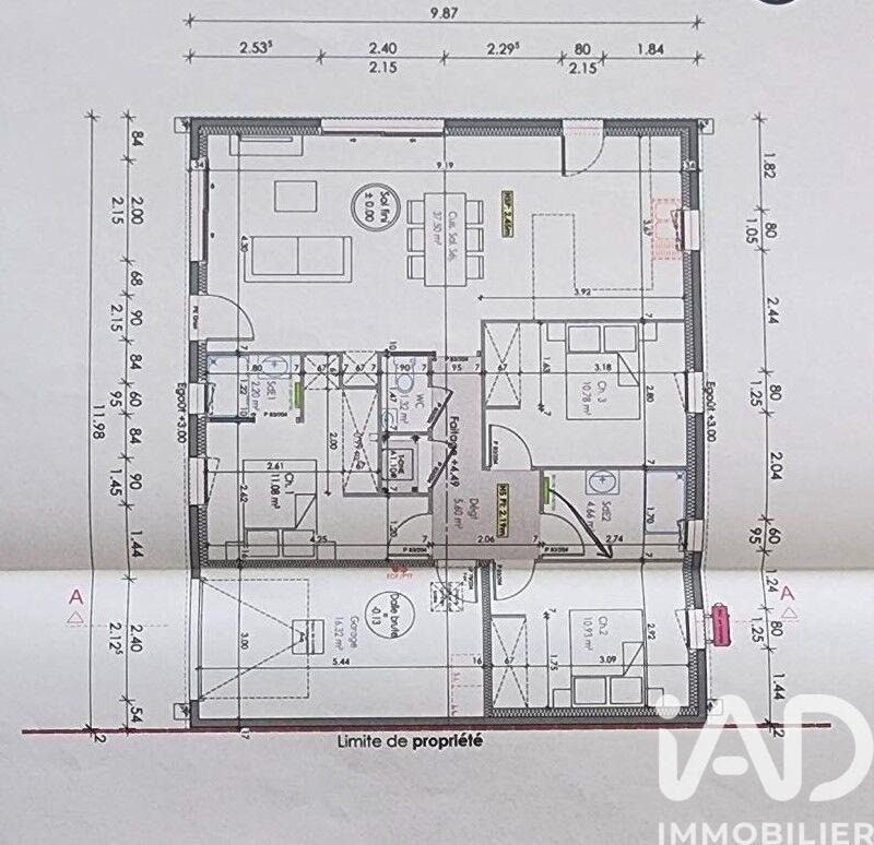 Maison - 85 m² - 4 pièces