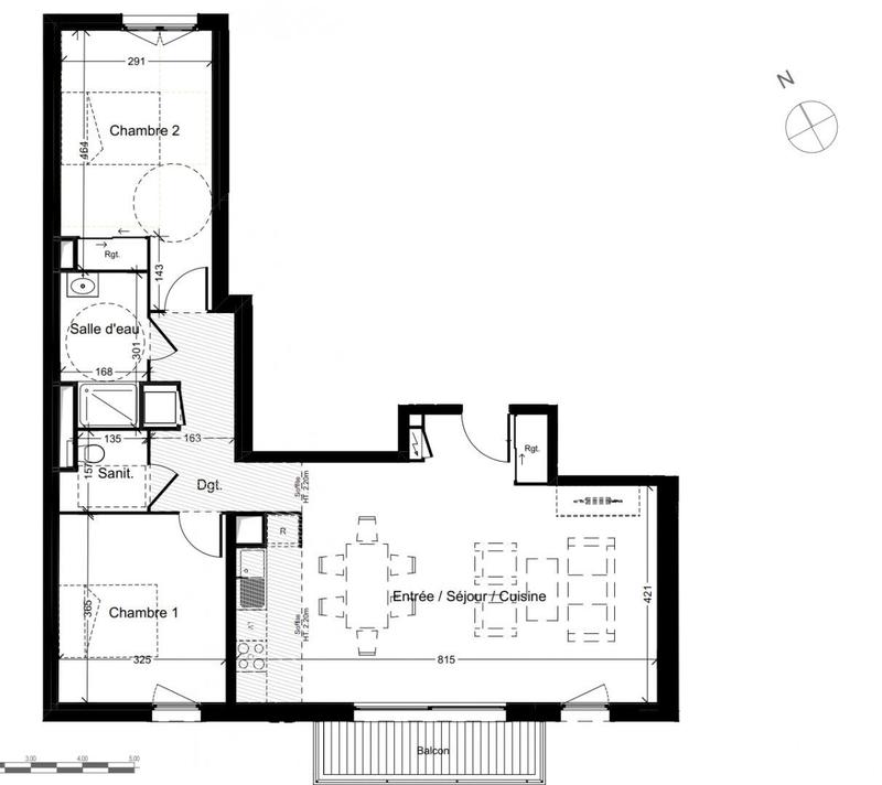 Appartement - 77 m² - 3 pièces