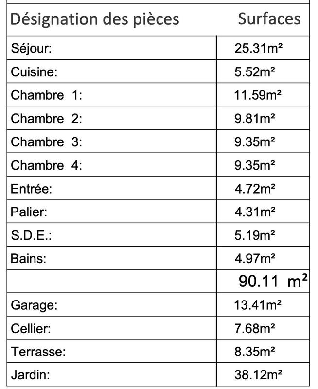 Maison contemporaine - 90 m² - 5 pièces