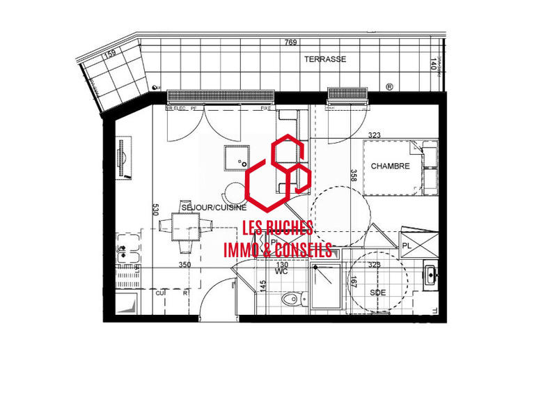 Appartement - 42 m² - 2 pièces