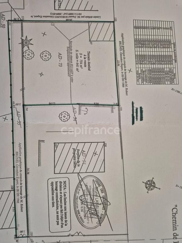 Terrain constructible - 754 m²