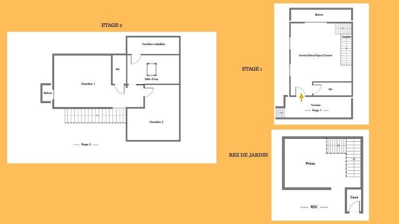Duplex - 72 m² - 3 pièces