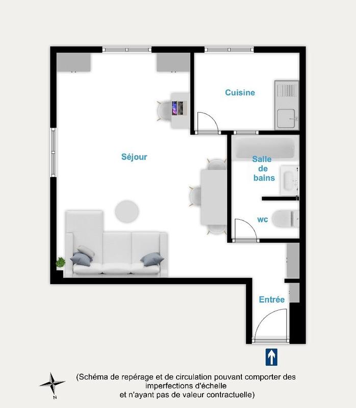 Appartement - 33 m² - 1 pièce