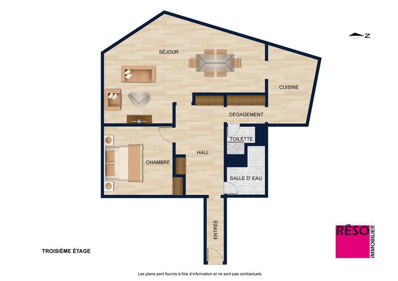 Appartement - 73 m² - 3 pièces