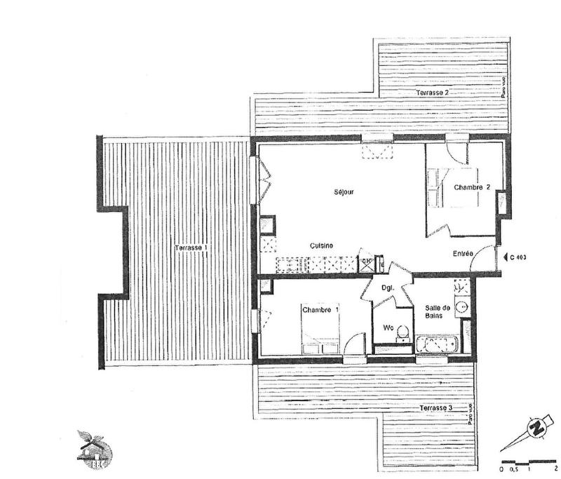 Appartement - 61 m² - 3 pièces