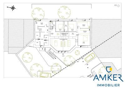 Appartement - 107 m² - 4 pièces