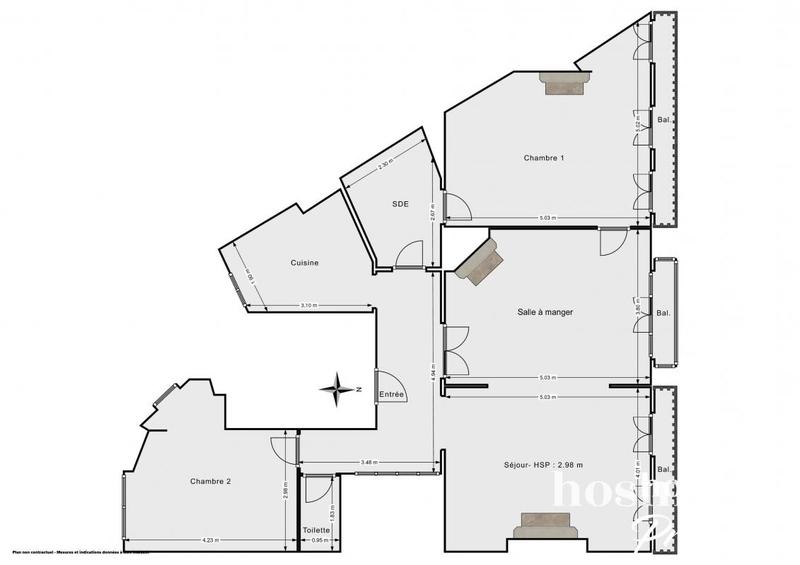 Appartement - 97 m² - 4 pièces
