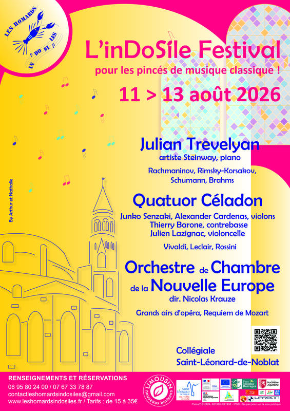 InDoSile Festival - mardi 11 août 2026, 20h - Julian Trevelyan, pianiste
