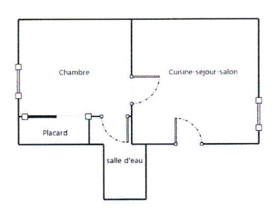 Appartement - 47 m² - 2 pièces