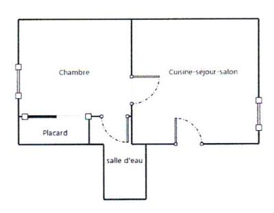 Appartement - 47 m² - 2 pièces