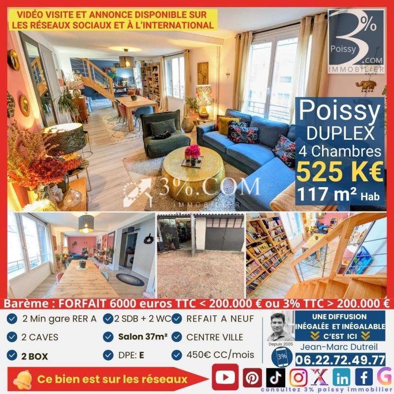 Duplex - 117 m² - 5 pièces