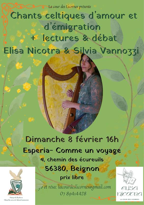 Chant d'amour et d'exile d'Irlande et d'Ecosse.