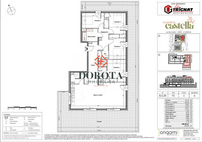 Appartement - 129 m² - 5 pièces