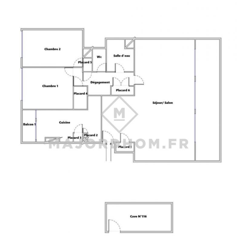 Appartement - 95 m² - 4 pièces